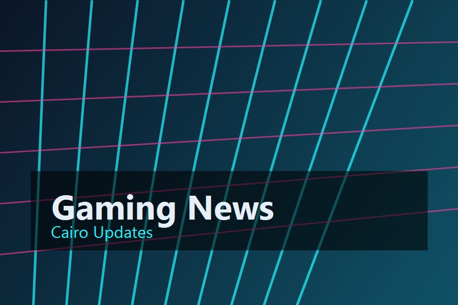 Neon gaming news desk